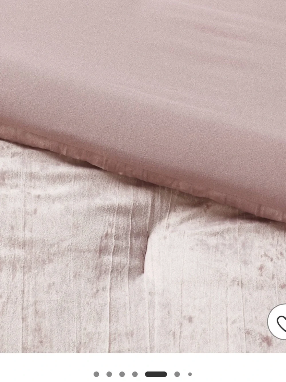 3 Piece Luxe Distressed Crinkle Velvet Comforter and Sham Set Mauve